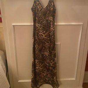 Cheetah print maxi dress